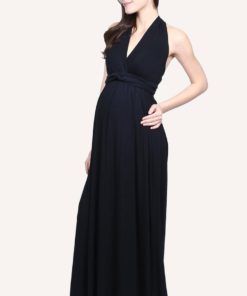 Black Multiway Maxi Dress by 9months for Female
