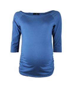 Blue Off Shoulder Top by 9months for Female