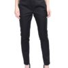 Black Full Panel Slim Fit Pants by 9months for Female