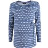 Blue L/S Self-Tie Top by 9months for Female