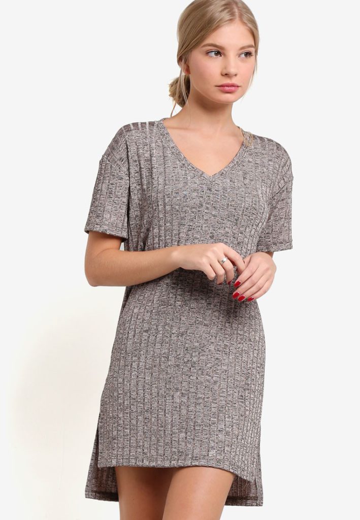 Shimmer Textured Knit Dress by BoyFromBlighty for Female