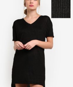 Shimmer Textured Knit Dress by BoyFromBlighty for Female