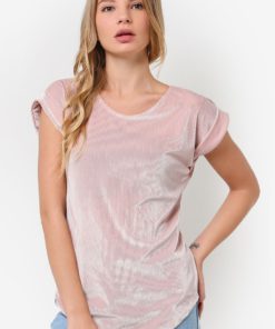 Corduroy Velvet Textured Tunic Top by BoyFromBlighty for Female
