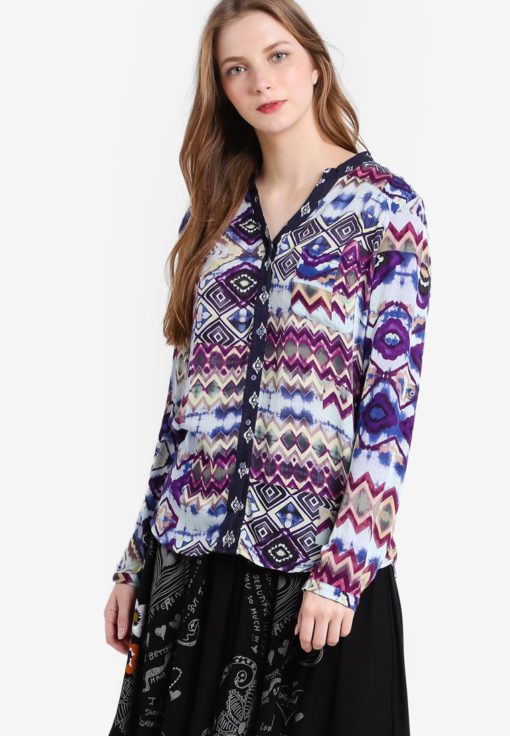 Menorca Long Sleeve Blouse by Desigual for Female