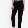 Black Poly Peg Leg Trousers by Dorothy Perkins for Female