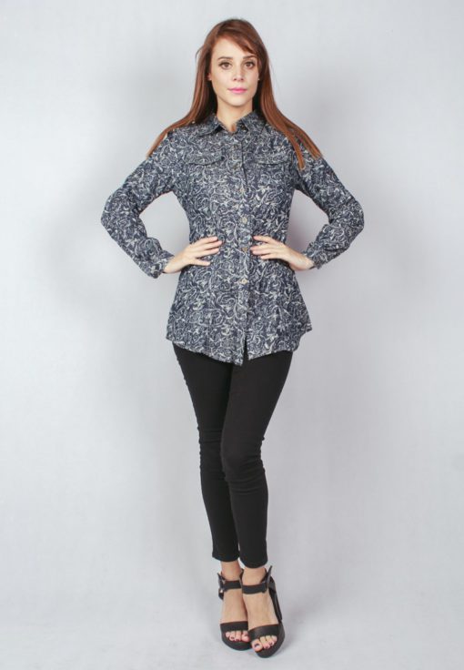 Es Floral Printed Shirt by ESPRIMA for Female
