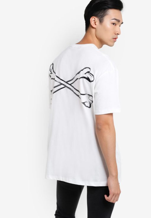 Embossed Bonding Oversized T-shirt by Flesh Imp for Male