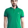 Special UnderCollar Green Polo Shirt by Fred Perry Green Label for Male