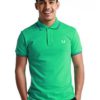 Twin Tipped Green Polo Shirt by Fred Perry Green Label for Male