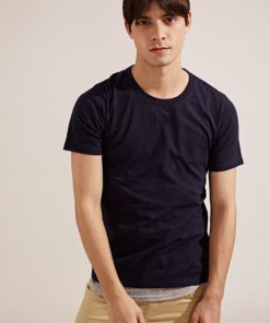 Anti Mosquito。320g Cotton Crew Neck T-Shirt- 03748-Blue by Life8 for Male