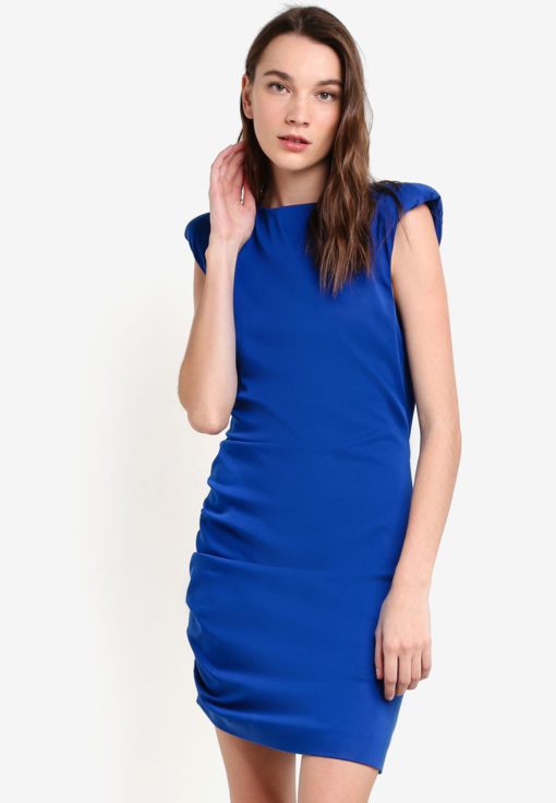 Quilted Shoulders Dress by Mango for Female