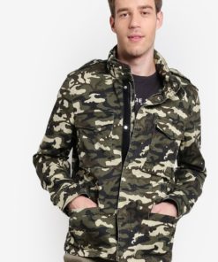 Printed Cotton Jacket by MANGO Man for Male