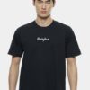 Oversize T-Shirt In Black with Embroidery Infont by Private Stitch for Male