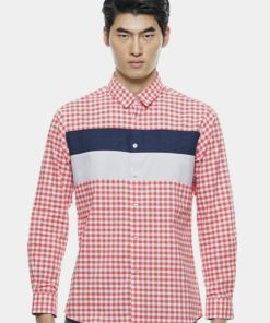 Stylish Long Sleeve Shirt with Border Design by Private Stitch for Male