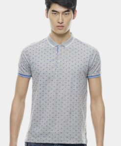 Stylish Full Printed Collar Polo Tees by Private Stitch for Male
