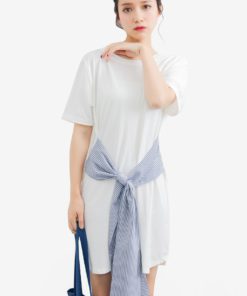 Front Tie Up Knot Dress by Shopsfashion for Female