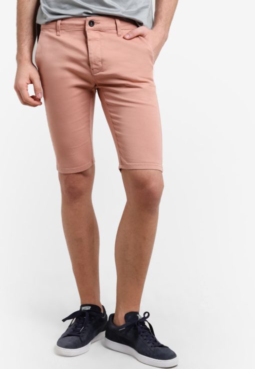Pink Chino Shorts by Topman for Male