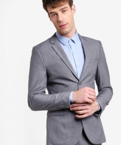 Grey Skinny Fit Suit Jacket by Topman for Male