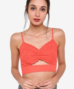 Broidere Cutout Bralet by TOPSHOP for Female