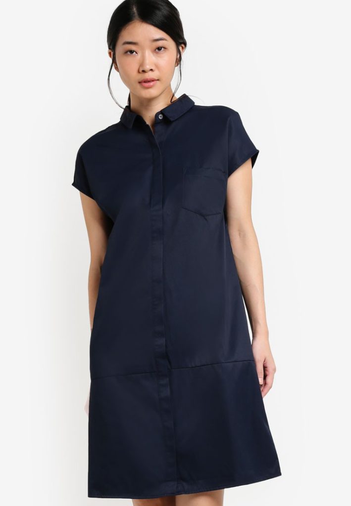 Collection Tie Back Shirt Dress by ZALORA for Female